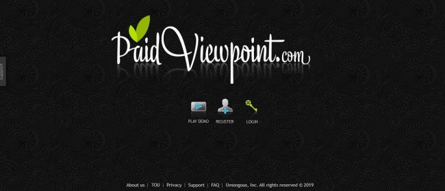 Paidviewpoint landing page